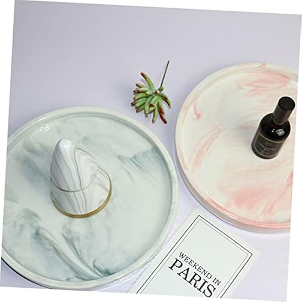 Zerodeko 1Pc Vassoio Di Gioielli Vassoio Di Gioielli Vassoio Di Gingillo Tasca Vassoio Di Scarico Piatto Di Vassoio Di Cibo Vassoio Di Stoccaggio Piatto Di Gioielli Decorare Piatto